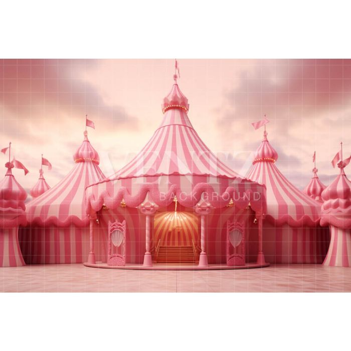 Photography Background in Fabric Circus Tent / Backdrop 4429