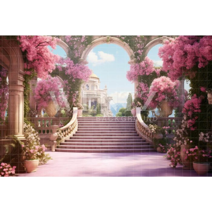 Photography Background in Fabric Enchanted Garden / Backdrop 4430