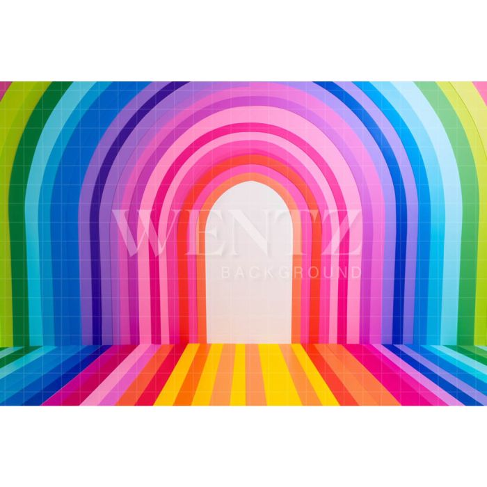 Photography Background in Fabric Rainbow / Backdrop 4436
