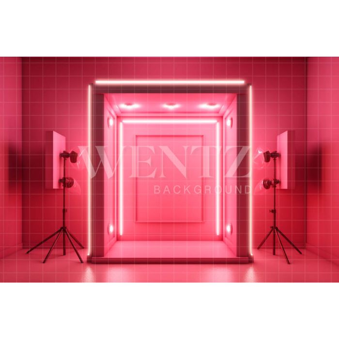 Photography Background in Fabric Pink Stage / Backdrop 4456