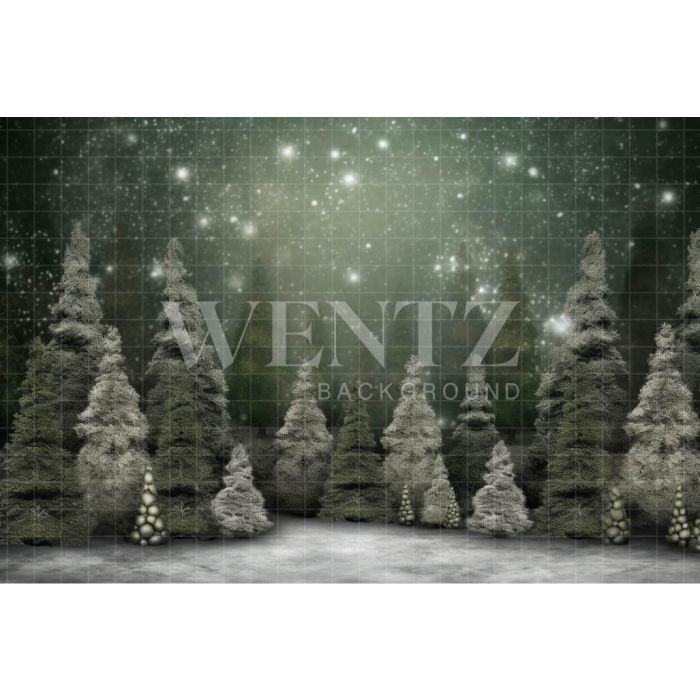 Photography Background in Fabric Christmas Trees / Backdrop 4488