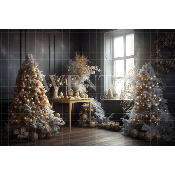 Photography Background in Fabric Christmas Set / Backdrop 4568