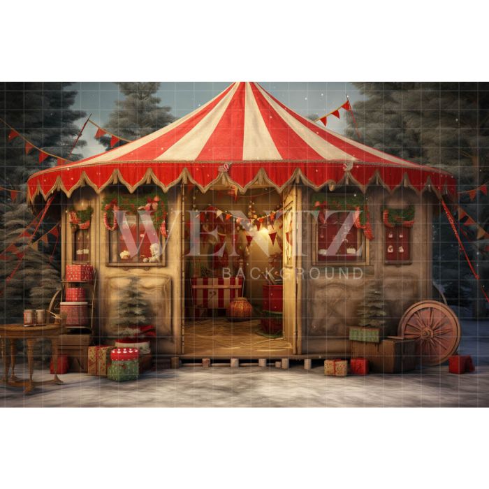 Photography Background in Fabric Christmas Tent / Backdrop 4726