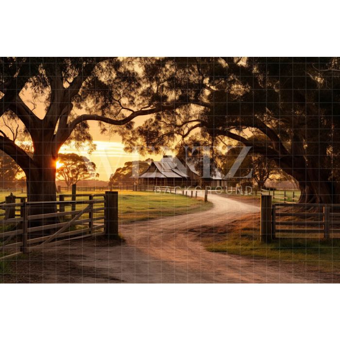Photography Background in Fabric Farm Gate / Backdrop 4763