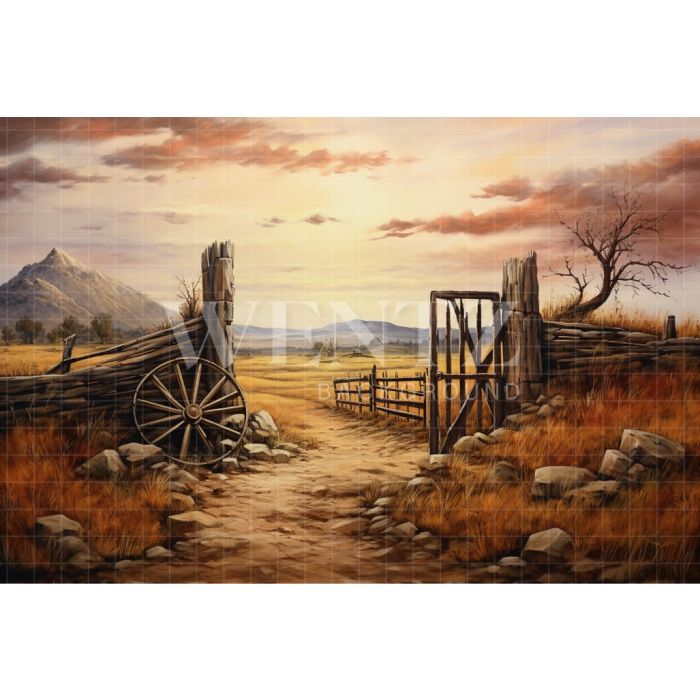 Photography Background in Fabric Road to Farm / Backdrop 4782