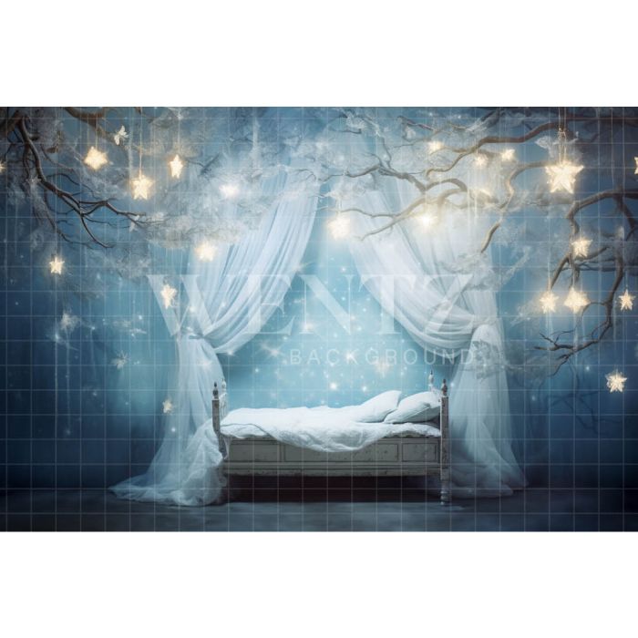 Photography Background in Fabric Starry Bedroom / Backdrop 4816