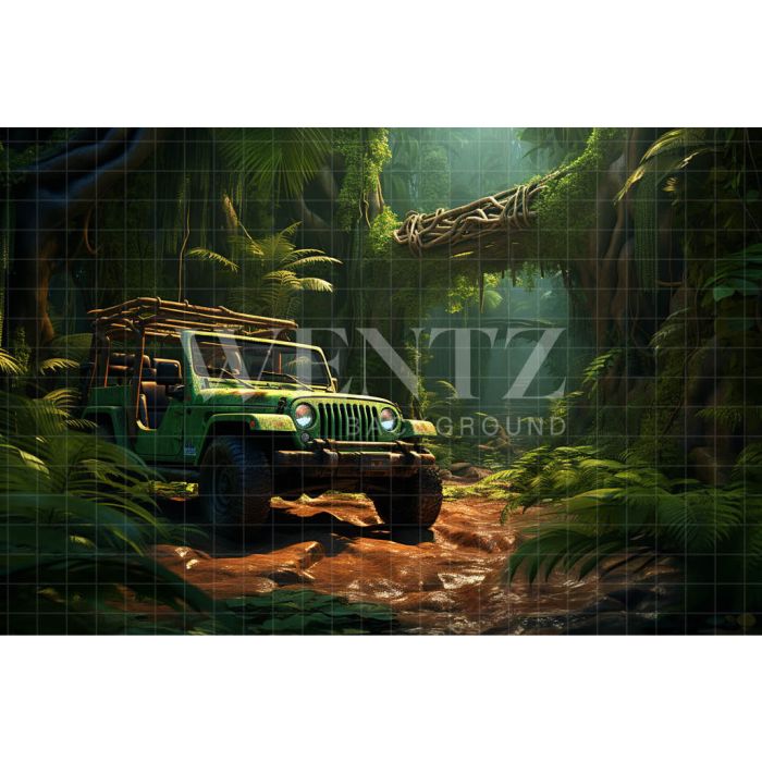 Photography Background in Fabric Offroad Car / Backdrop 4855