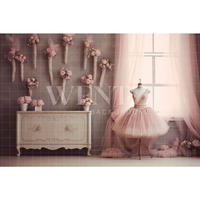 Photography Background in Fabric Ballerinas Room / Backdrop 4889