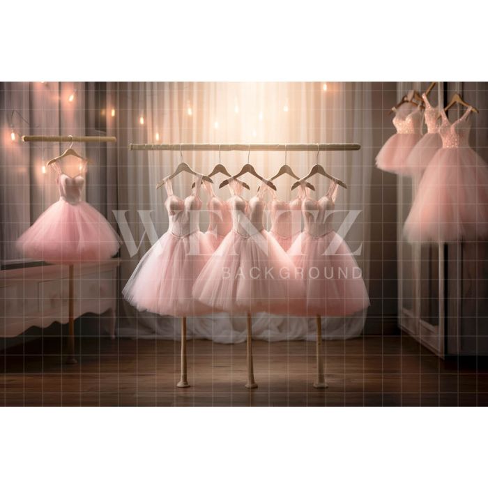 Photography Background in Fabric Ballet Outfits / Backdrop 4891