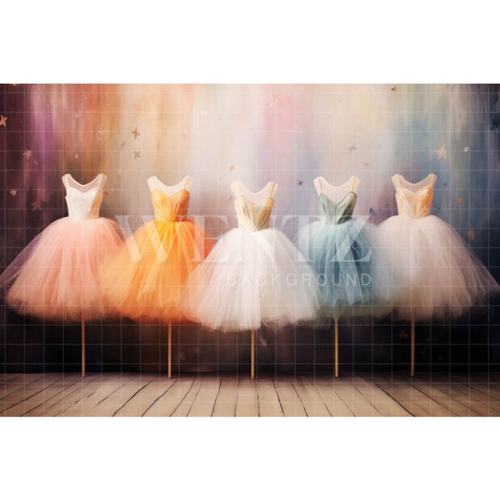 Photographic Background in Fabric Ballet Costumes / Background 4935