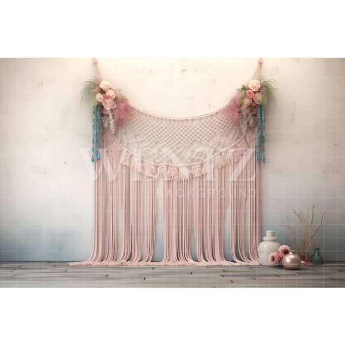 Photographic Background in Fabric Boho Wall / Backdrop 4974