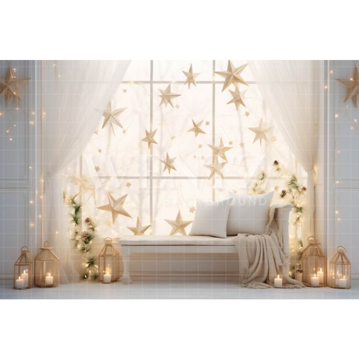 Photographic Background in Fabric Starry Room / Backdrop 4979