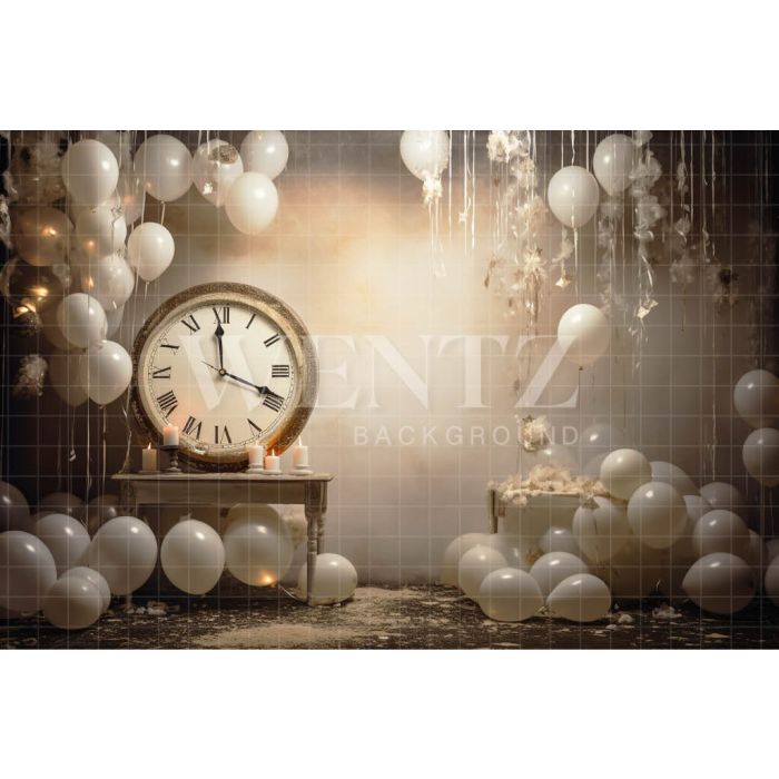 Photographic Background in Fabric Happy New Year / Backdrop 5047