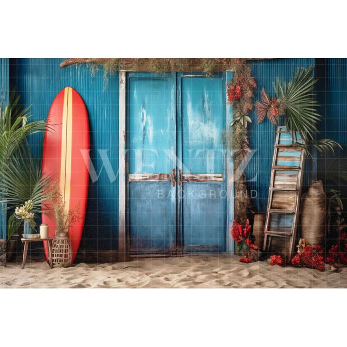 Photographic Background Fabric Surf Wall / Backdrop 5104