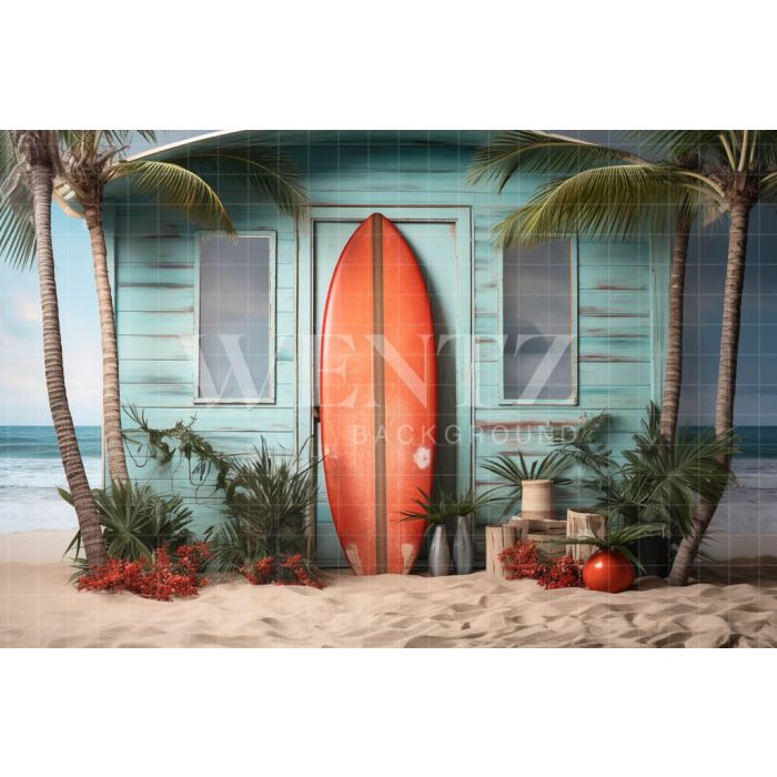 Photographic Background in Fabric Surf Wall / Backdrop 5113
