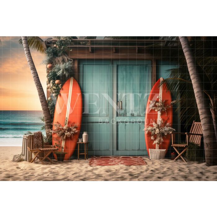 Photographic Background in Fabric Surfboards Set / Backdrop 5125