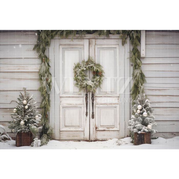 Photographic Background in Fabric Christmas Facade / Backdrop 5170