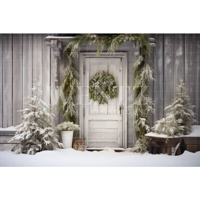 Photographic Background in Fabric Christmas Facade / Backdrop 5175
