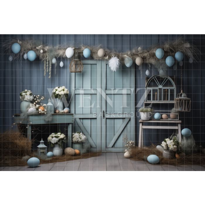 Photography Background in Fabric Easter Scenery / Backdrop 5209