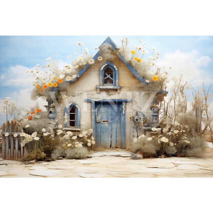 Photography Background in Fabric Easter Scenery / Backdrop 5232