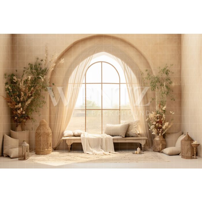 Photography Background in Fabric Window Arch / Backdrop 5274