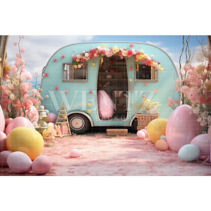 Photography Background in Fabric Easter 2024 / Backdrop 5299