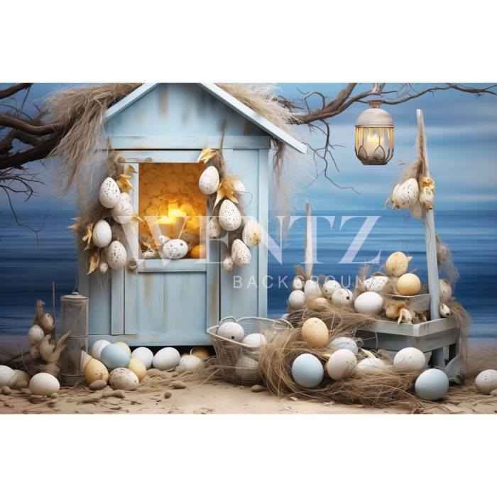 Photography Background in Fabric Easter 2024 House / Backdrop 5373