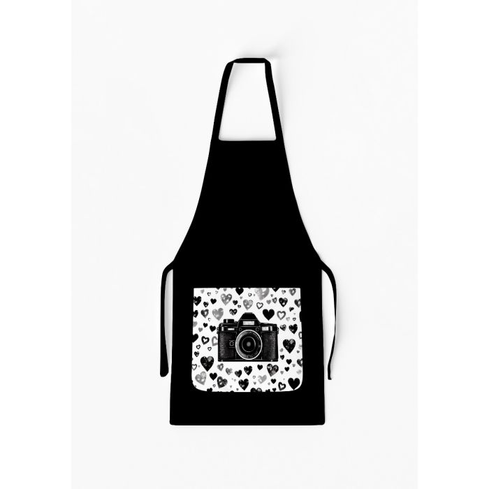 Adult Separate Love Camera Apron with Pocket / AW31