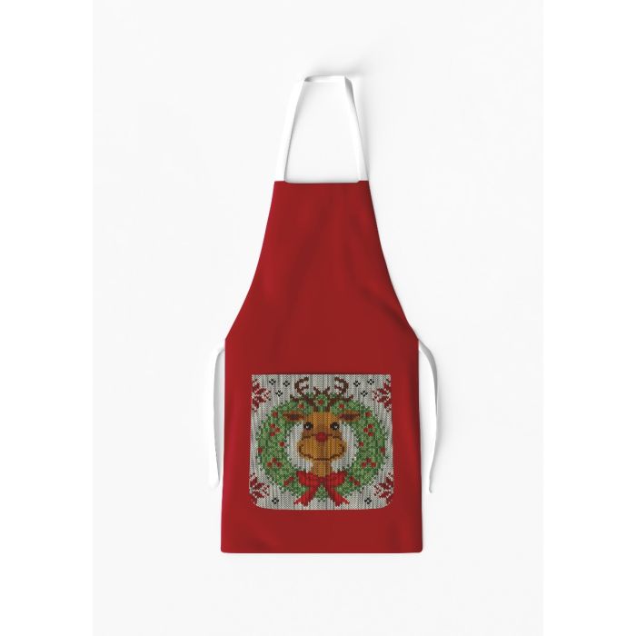 Reindeer Apron with Pocket / AW46