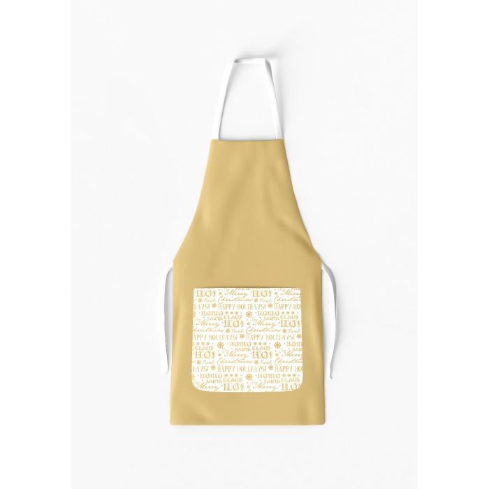 Merry Christmas Apron with Pocket / AW53