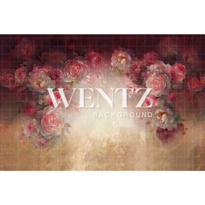 Photography Background in Fabric Flowers Fine Art / Backdrop CW28
