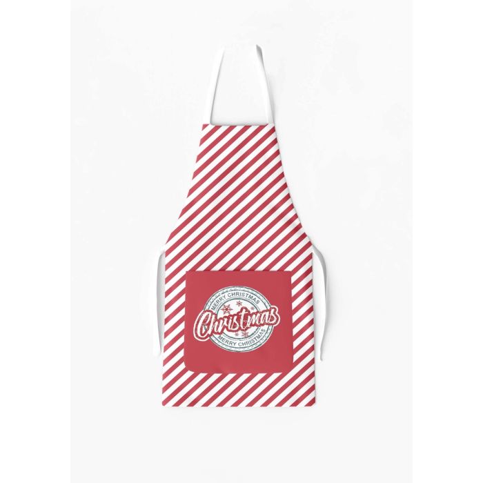 Striped Apron with Red Pocket / AW19