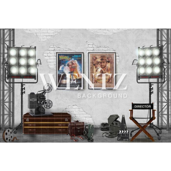 Photography Background in Fabric Father's Day Set Cinema / Backdrop CW152