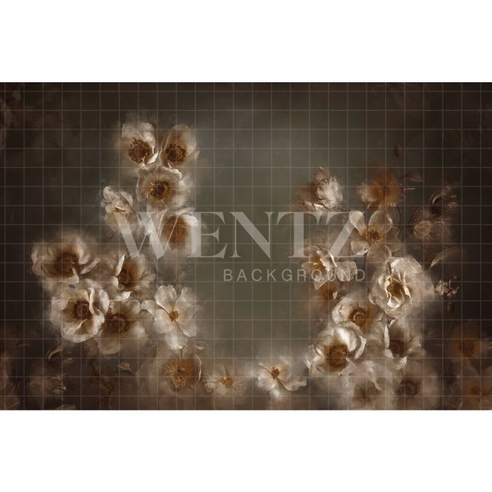 Photography Background in Fabric Flowers Fine Art / Backdrop CW167