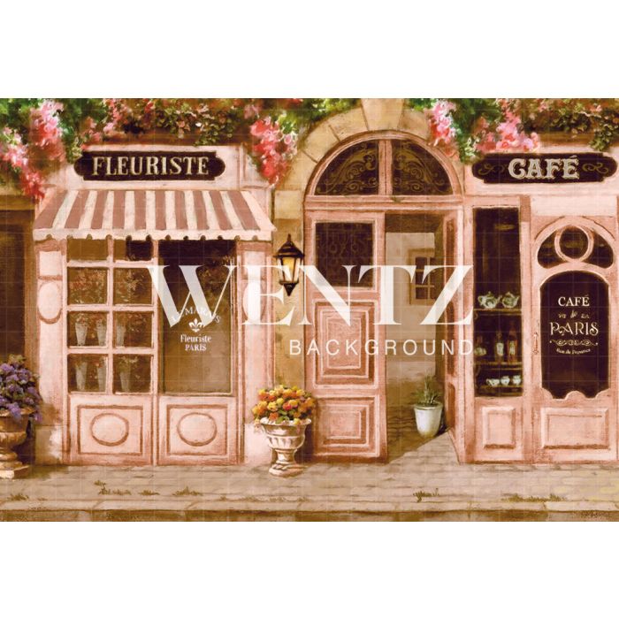 Photography Background in Fabric Florist Store Paris / Backdrop CW67