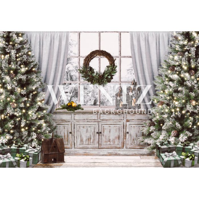 Photography Background in Fabric Christmas Room / Backdrop 2304