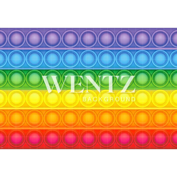 Photography Background in Fabric Colorful Pop It Toy / Backdrop 2361