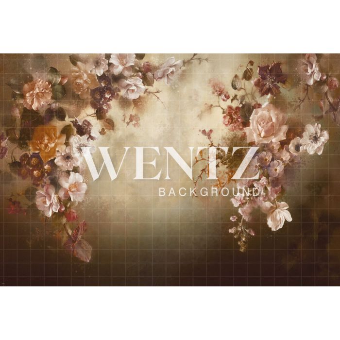 Photography Background in Fabric Flowers Fine Art / Backdrop CW72