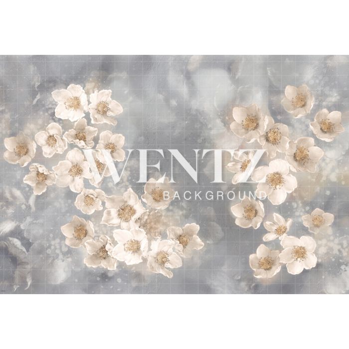 Photography Background in Fabric Flowers Fine Art / Backdrop CW83