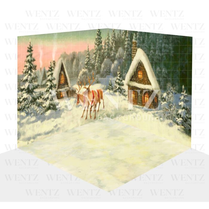Photography Background in Fabric Christmas Set 3D / WTZ123