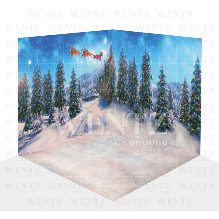 Photography Background in Fabric Christmas Scenario 3D / WTZ106