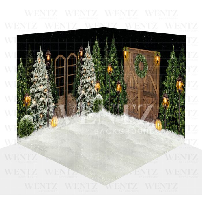 Photography Background in Fabric Christmas Scenario 3D / WTZ111