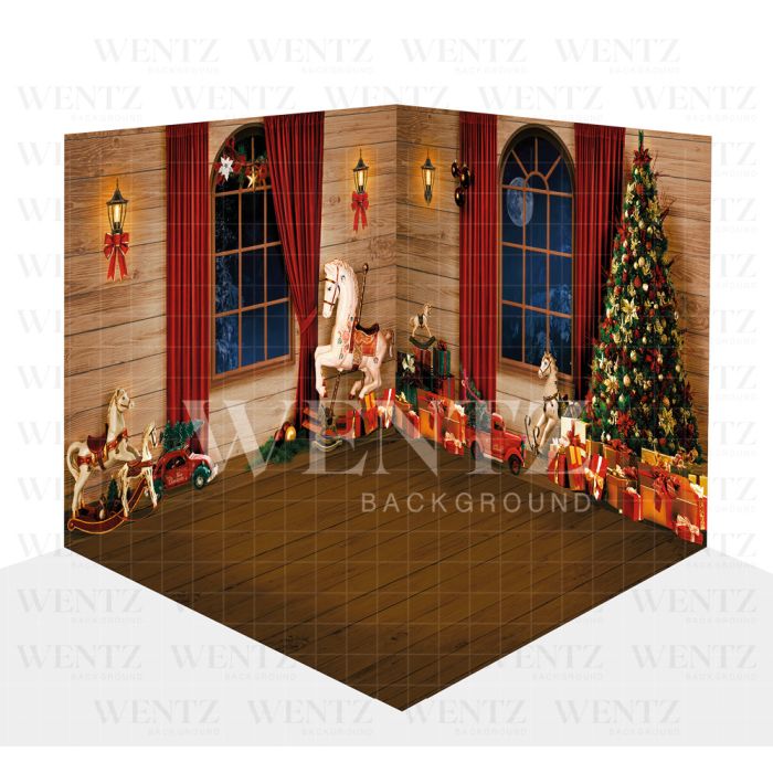 Photography Background in Fabric Christmas Scenario 3D / WTZ112