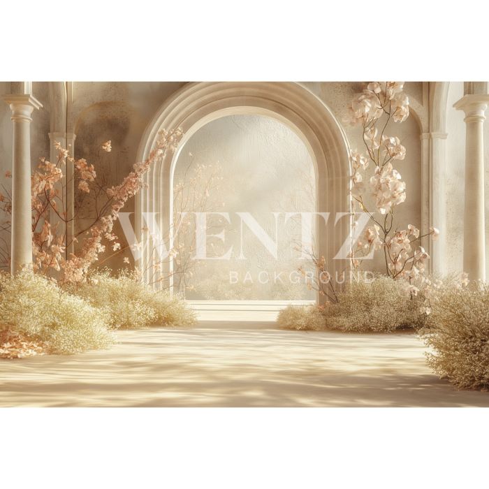 Photography Background in Fabric Mother's Day 2024 Arch with Flowers / Backdrop 5825