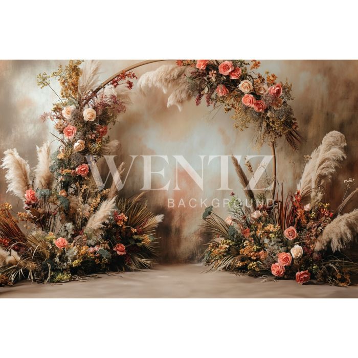 Photography Background in Fabric Mother's Day 2024 Floral Arch / Backdrop 5867