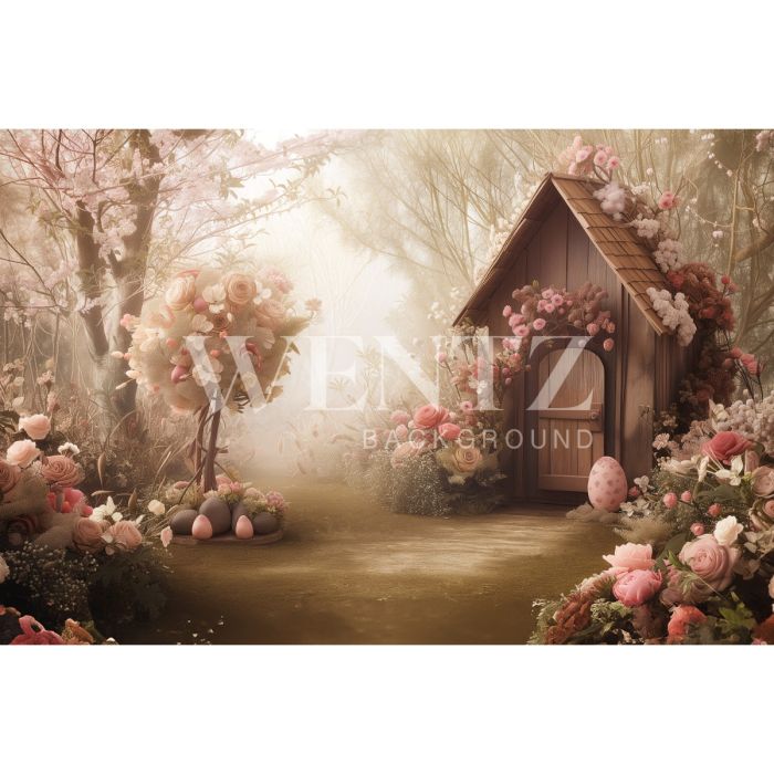 Photography Background in Fabric Easter 2024 House / Backdrop 5589