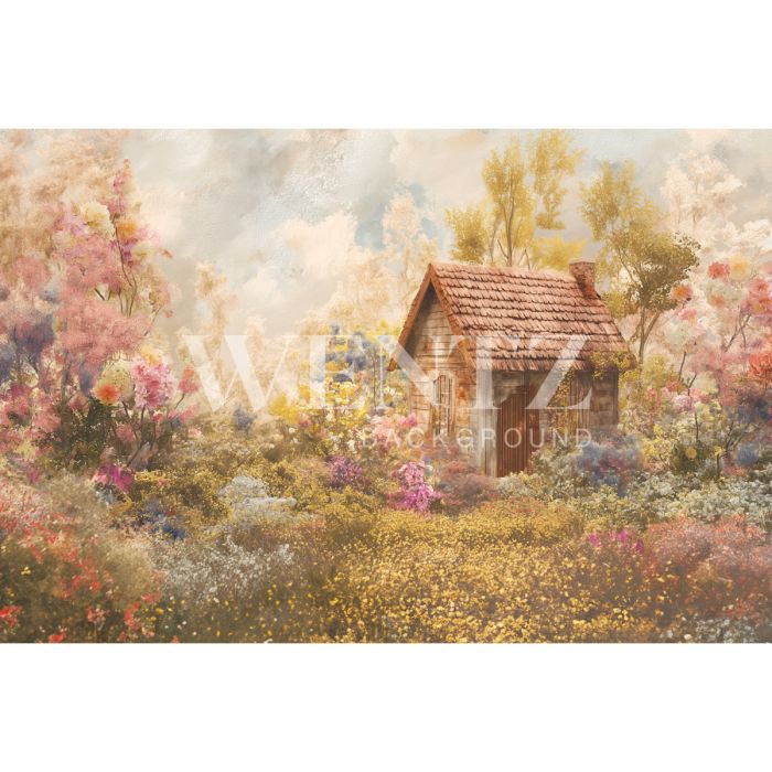 Photography Background in Fabric Easter 2024 House / Backdrop 5575