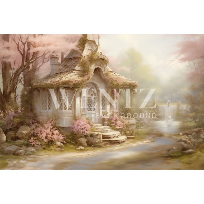 Photography Background in Fabric Easter 2024 House / Backdrop 5623