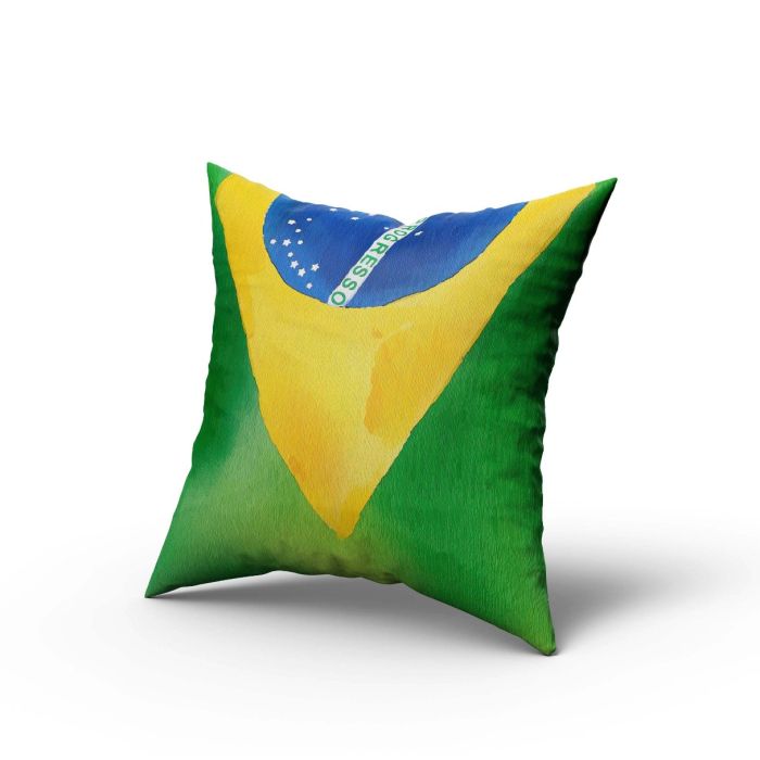 Pillow Case Soccer World Cup Brazil Flag - 45 x 45 / WA41