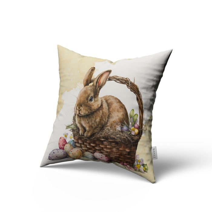 Pillow Case Easter with Rabbit - 45 x 45 / WA49